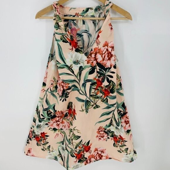 Maison Du Soir Night Dress M Emmie Floral Twist Strap Luxury Sleepwear Vacation - Picture 5 of 13